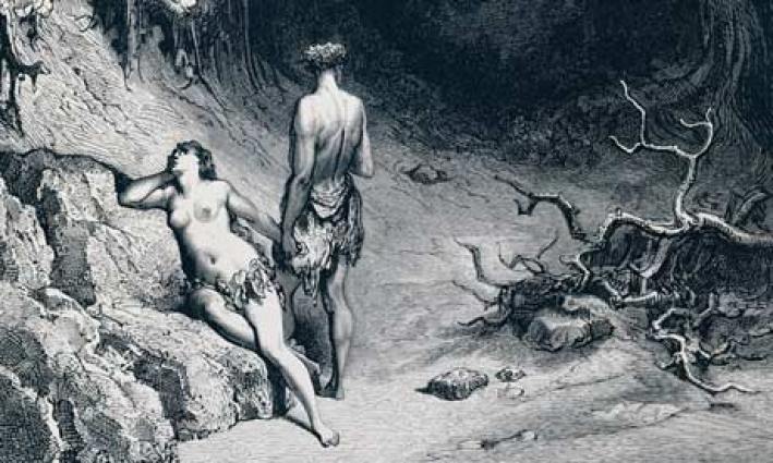 Detail from an 1866 Gustave Dore engraving of John Milton's Paradise Lost.